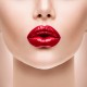 sensual and sexual red lips