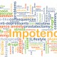 Background concept wordcloud illustration of impotence